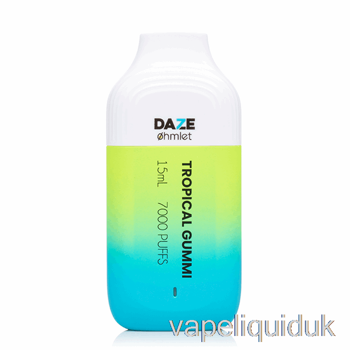 7 Daze OHMLET 7000 0% Zero Nicotine Disposable Tropical Gummi Vape Liquid
